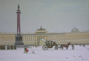 《冬宫广场的初雪》